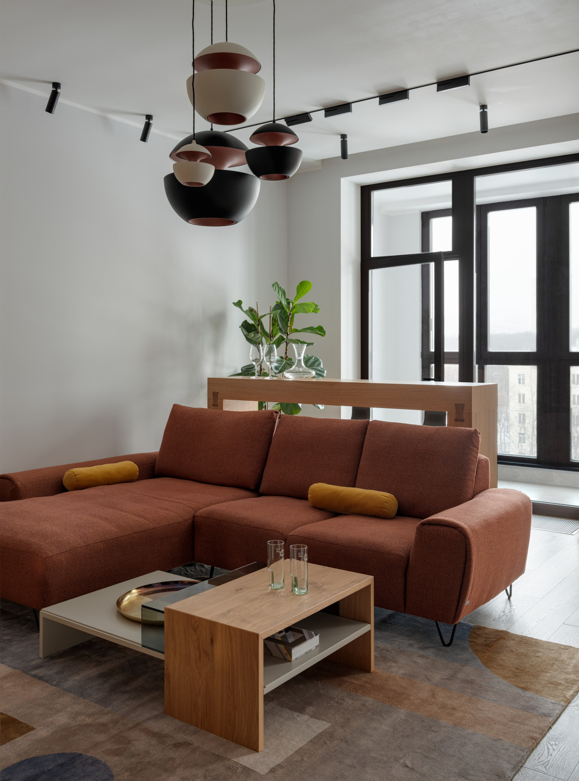 Минималистичная квартира в Москве 117 кв. м