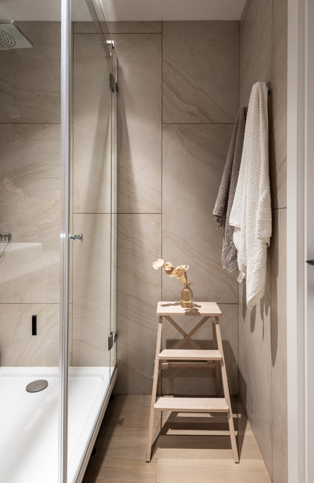 Интерьер маленькой ванной комнаты