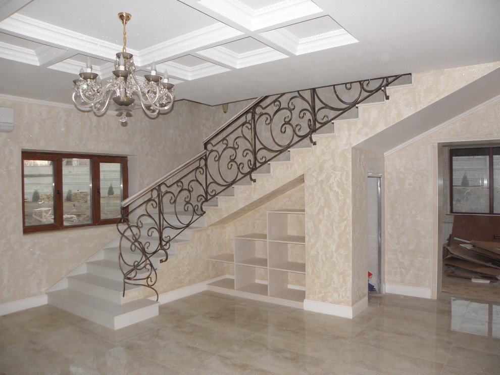 Лестница из композита кварца Tecnistone Brilliant White