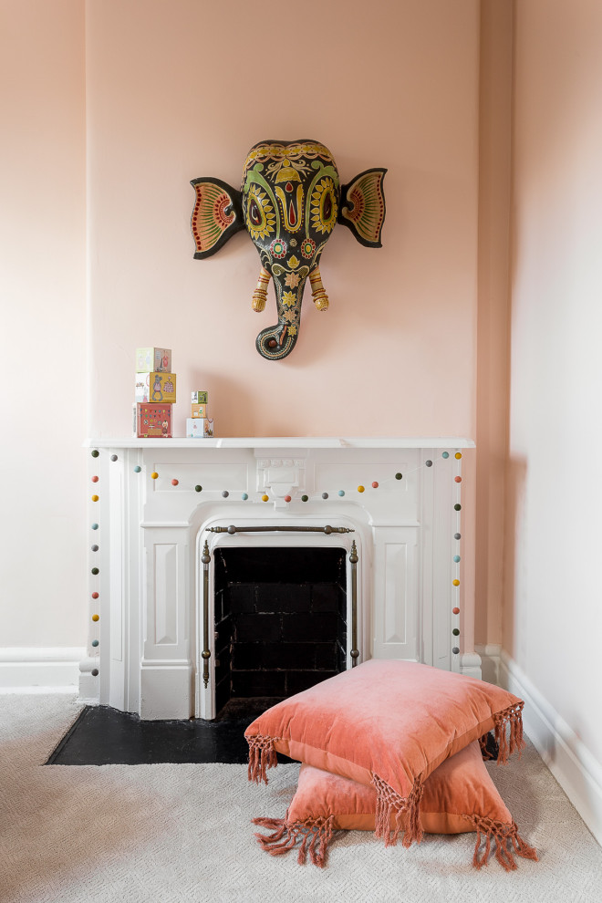 Inspiration for a transitional nursery remodel in Louisville