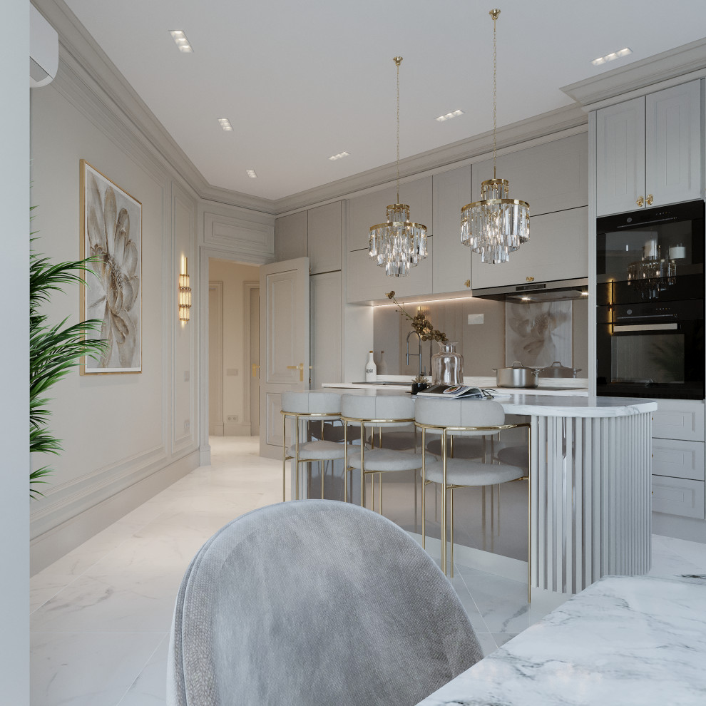 Светлый интерьер в классическом стиле