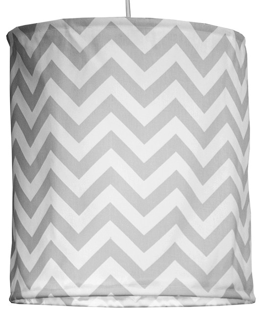 Swizzle Yellow Drum Shade Grey Chevron Contemporary Lamp Swizzle Yellow Drum Shade Grey Chevron