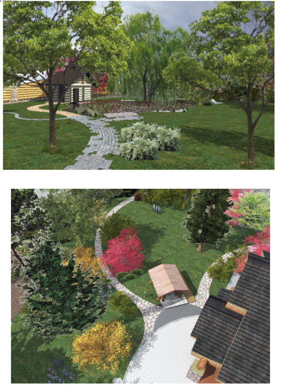 3D  проект благоустройства и озеленения