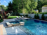 Modern Pool by Solicito and Son Landscape Contracting