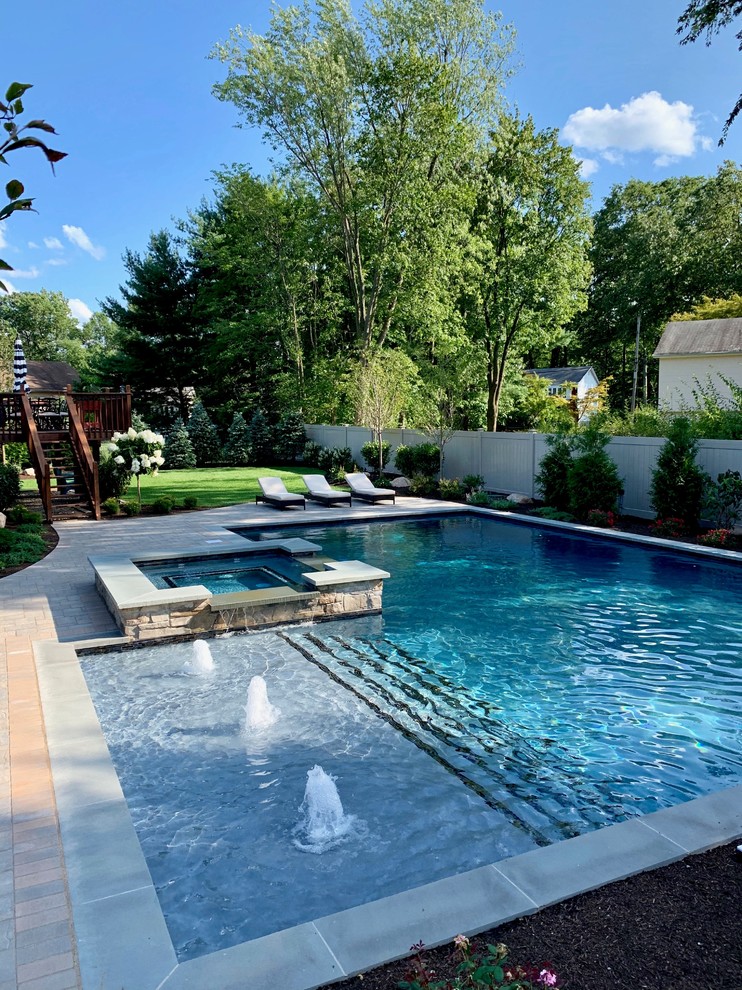 This is an example of a modern pool in New York.