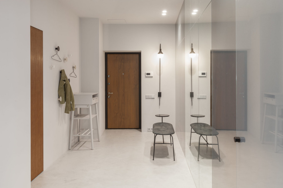 PRS Apartment. Монохромный интерьер «с лестницей в небо»