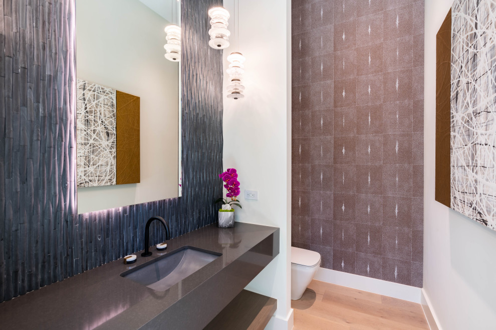 Delray Modern Courtyard II - Contemporary - Powder Room - Miami - by ...