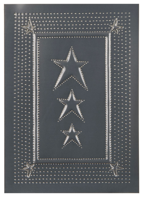 Embossed Star Panel in Country Tin