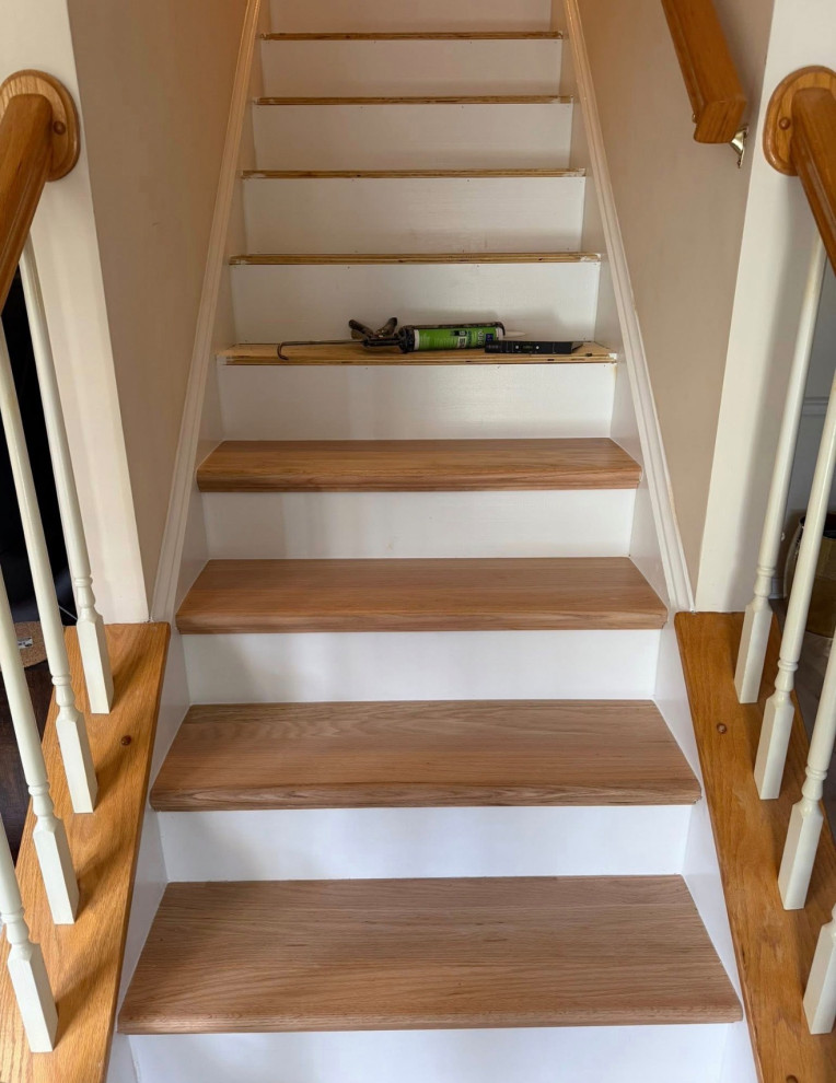 Oak stair Treads with risers