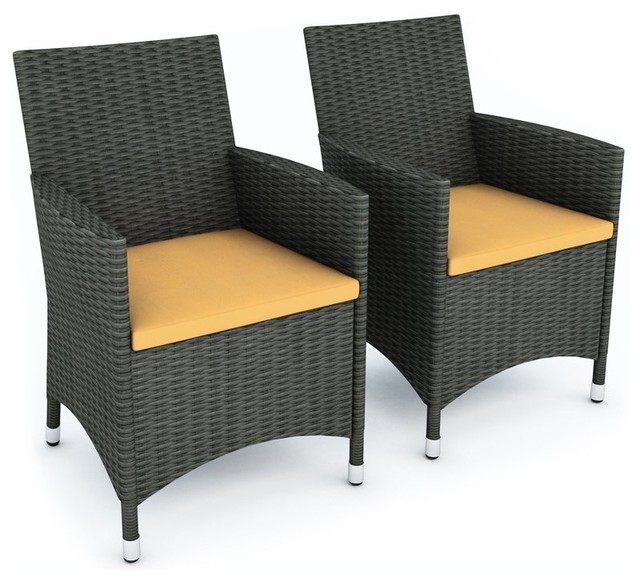 Sonax Cascade Two Chair Set In River Rock Black Weave