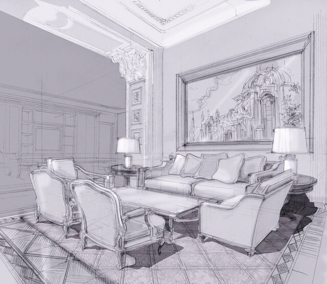 Эскизы - дизайн интерьера