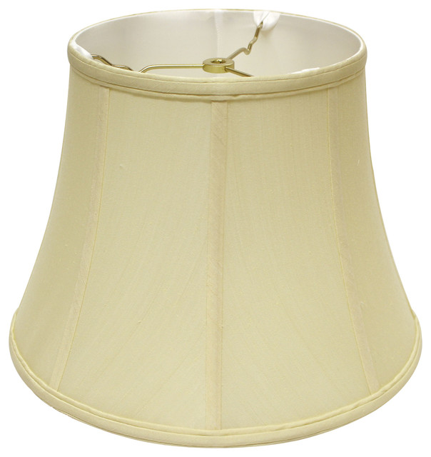 Slant Modified Bell Softback Lampshade With Washer Fitter, Antique