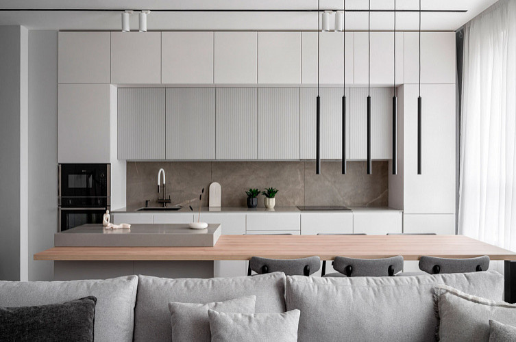 Кухня-гостиная по проекту Екатерины Дуравы, DKart design