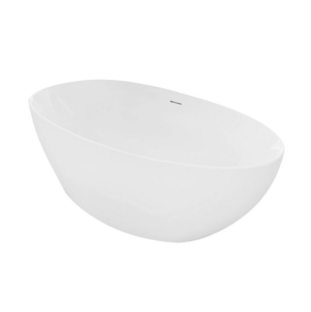 Free Standing Acrylic Bathtub, In White Gloss (ABBO59)