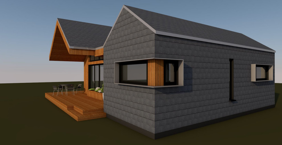 Современная баня с 2-мя спальнями