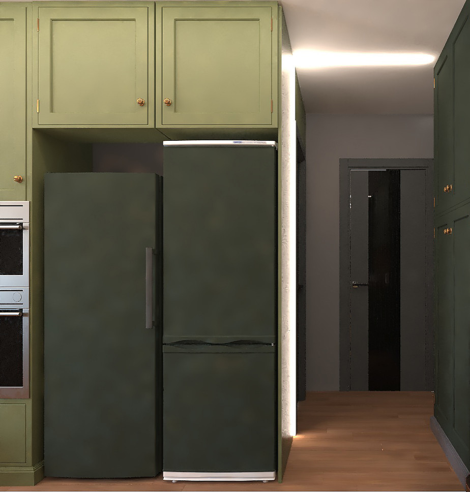 проходная кухня-студия