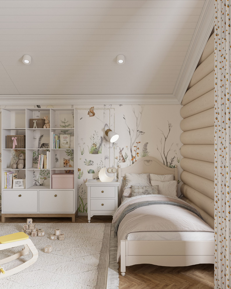 Авторский дом из бревна 135 м² для семьи с двумя детьми в КП Золотые Сосны