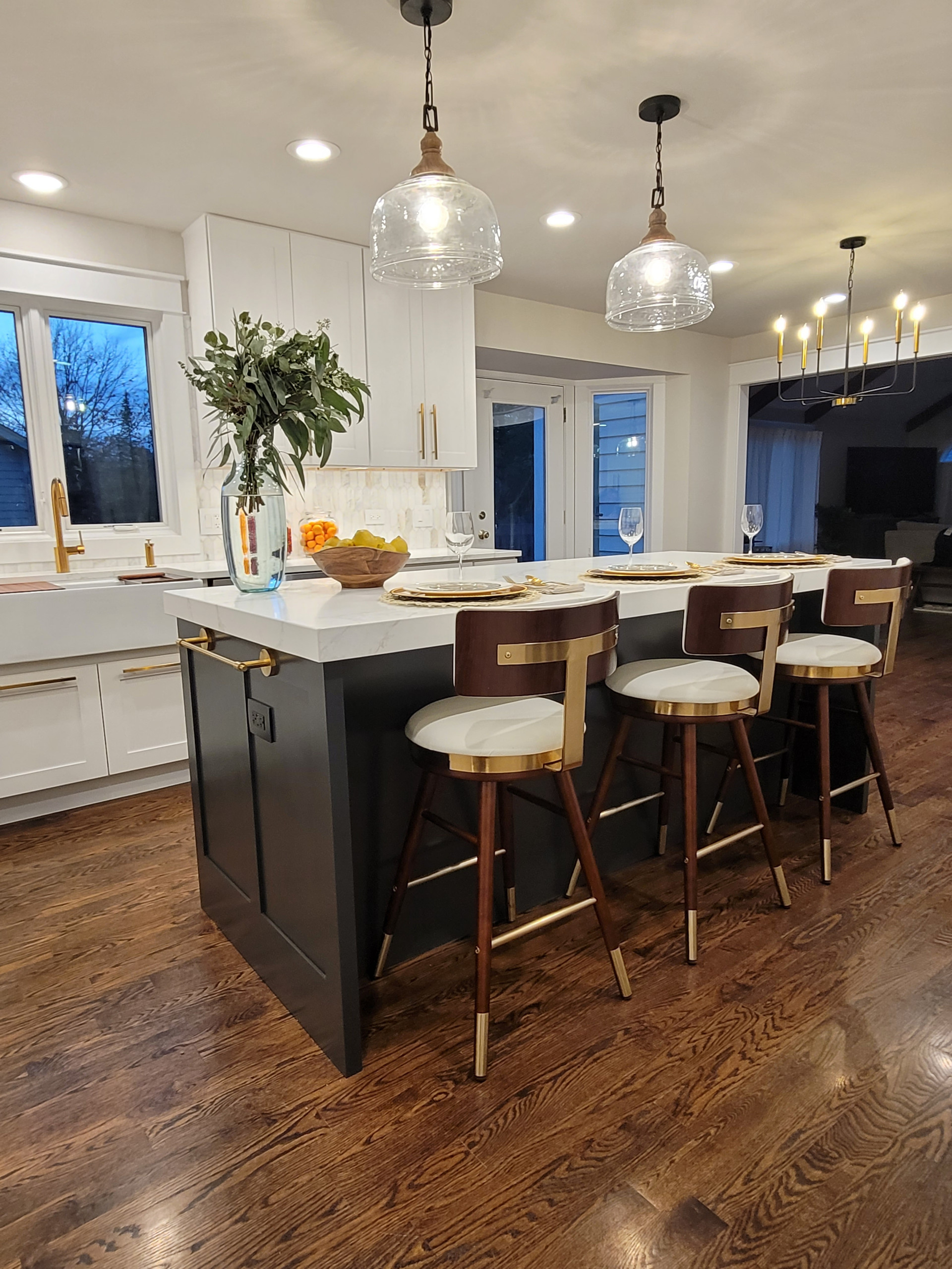 Custom Kitchen with Built-ins and Butler's Pantry