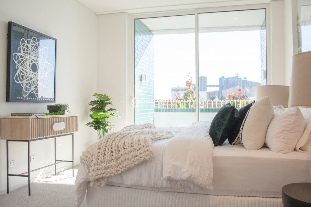 Inspiration for a contemporary bedroom in Central Coast.