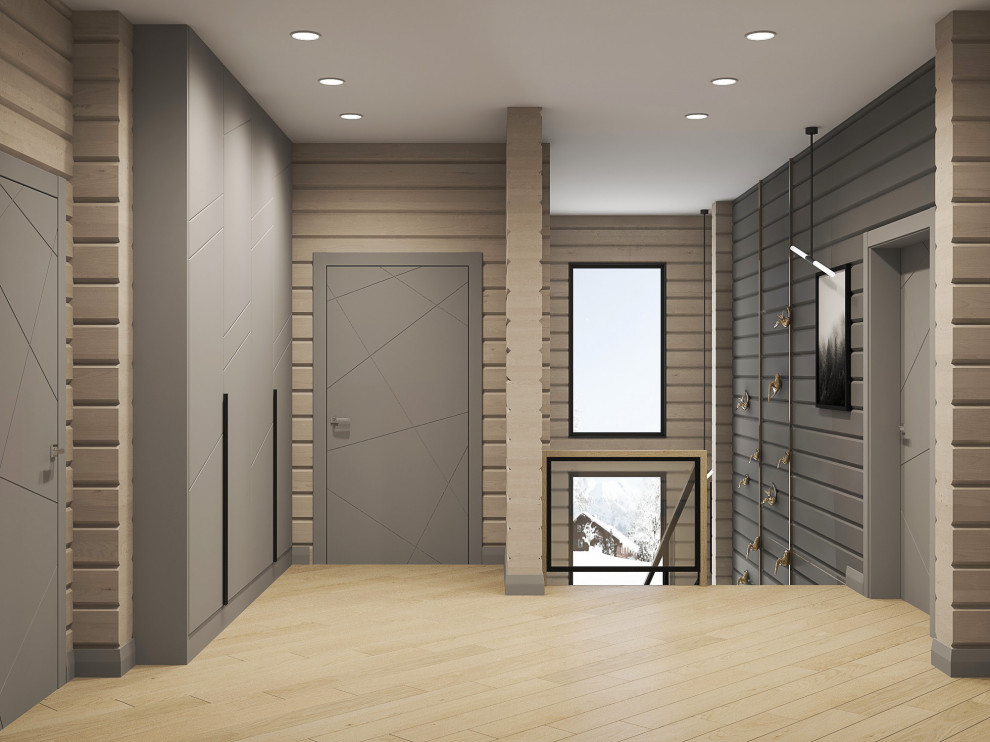 хол с лестницей на 2-й этаж