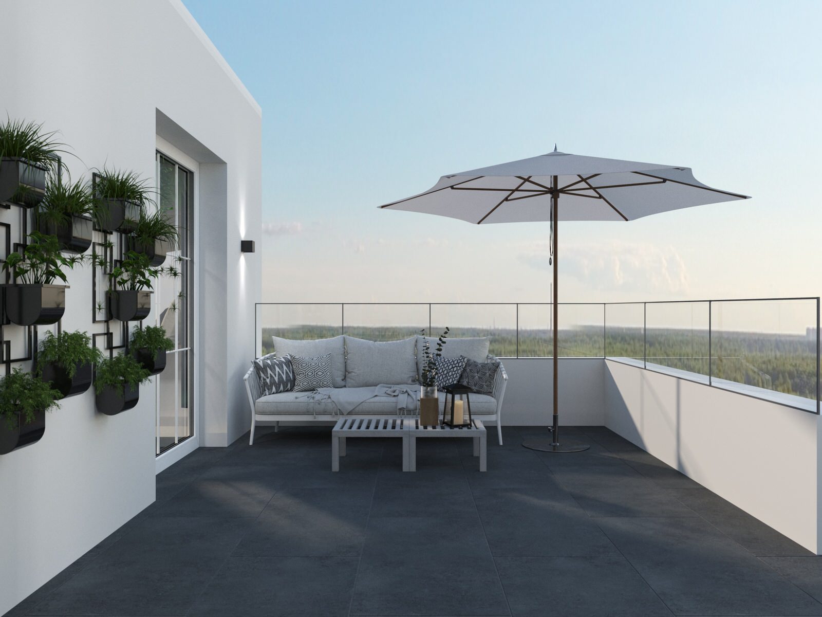 современная квартира "Белый квадрат"