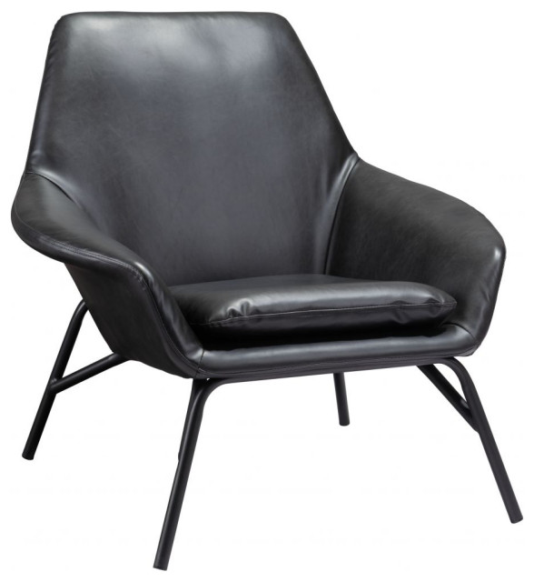 Javier Accent Chair Black Modern Armchairs And Accent Chairs by