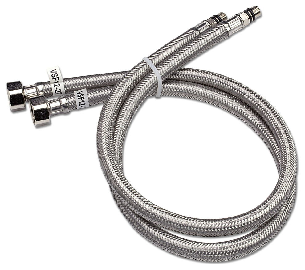 Flexible Fip Water Supply Hoses For Bathroom Sinks Set Of 2