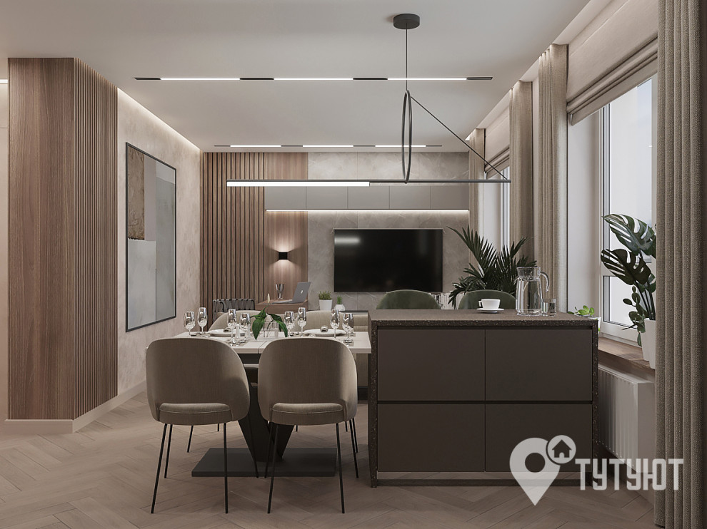 Атмосферная квартира в ЖК Женева