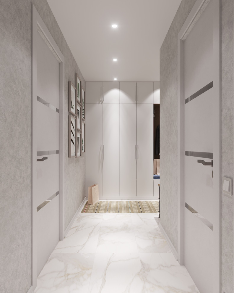 Квартира в оттенках синего для семейной пары