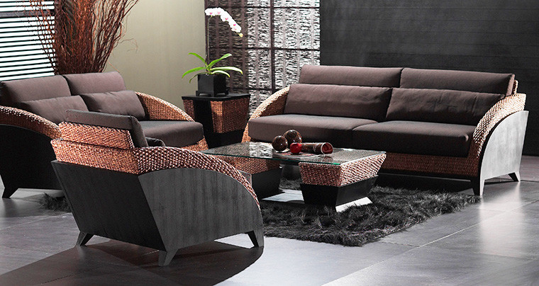 Inspiration for an asian living room in Other.