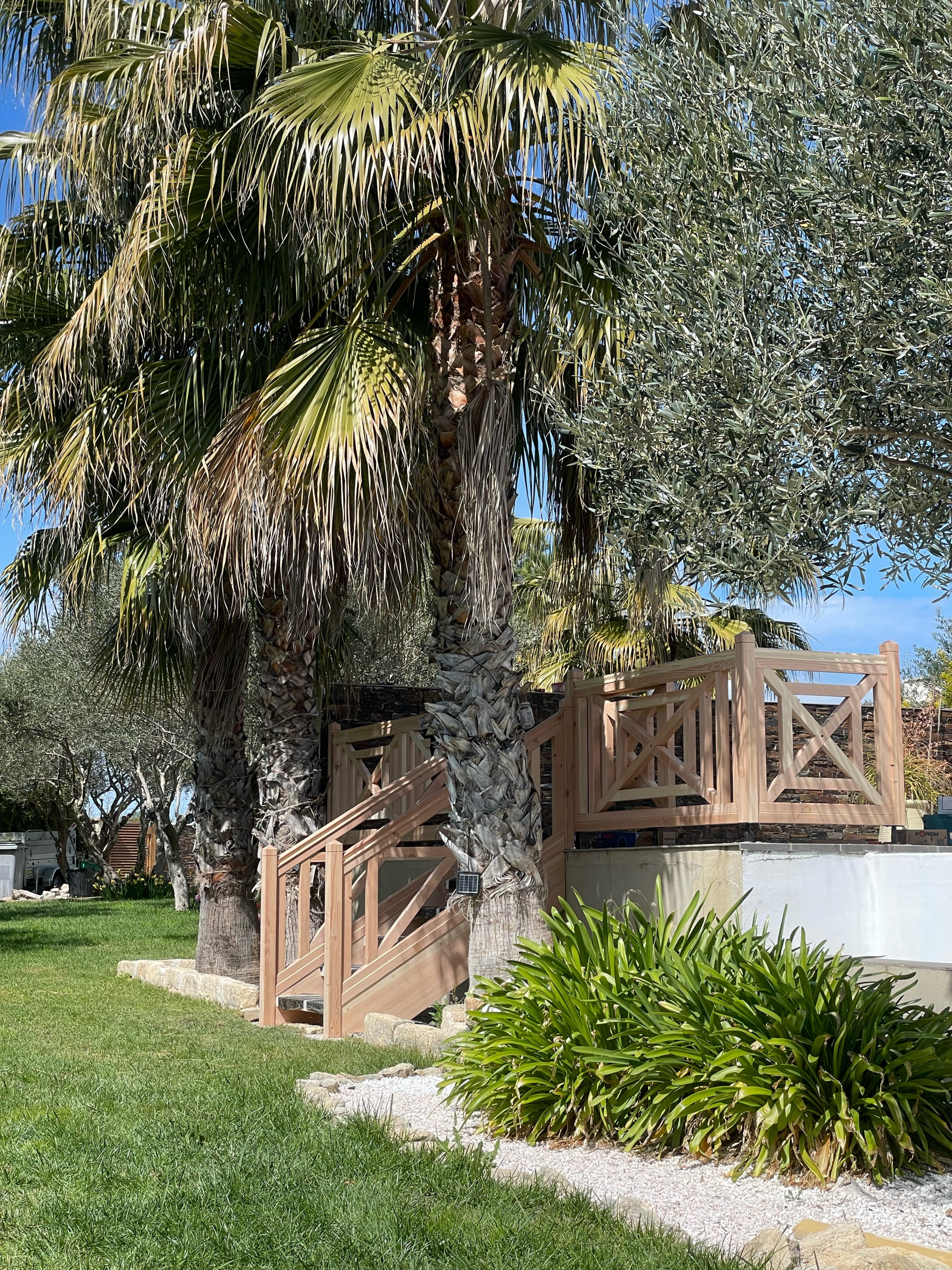 Escalier et balustre sur mesure terrasse