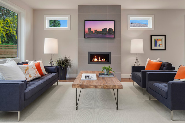 Laurelhurst Residence contemporary-vardagsrum