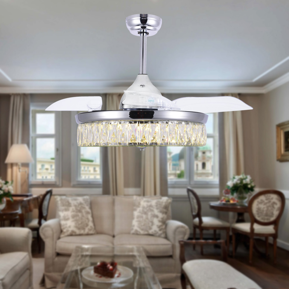 drum chandelier ceiling fan