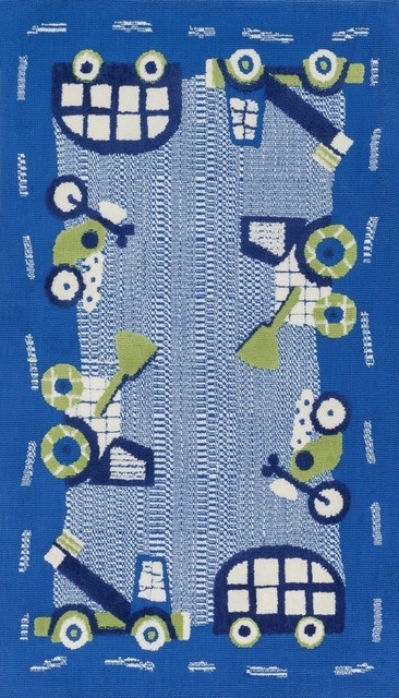 Loloi Rugs Zoey Collection Blue and Green, 2'x3'