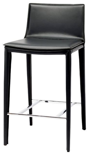 Palma Stool, Matte Black, Counter Height