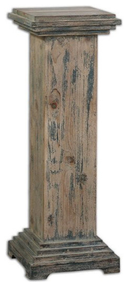 Uttermost Alejo Aged Wood Pedestal - 24352