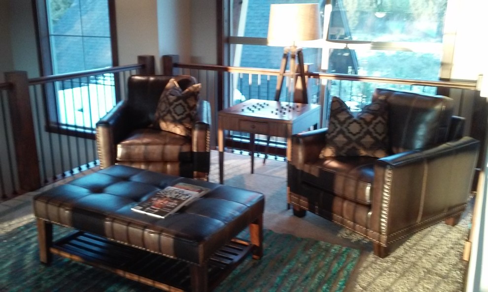 Inspiration for a rustic home design remodel in Seattle