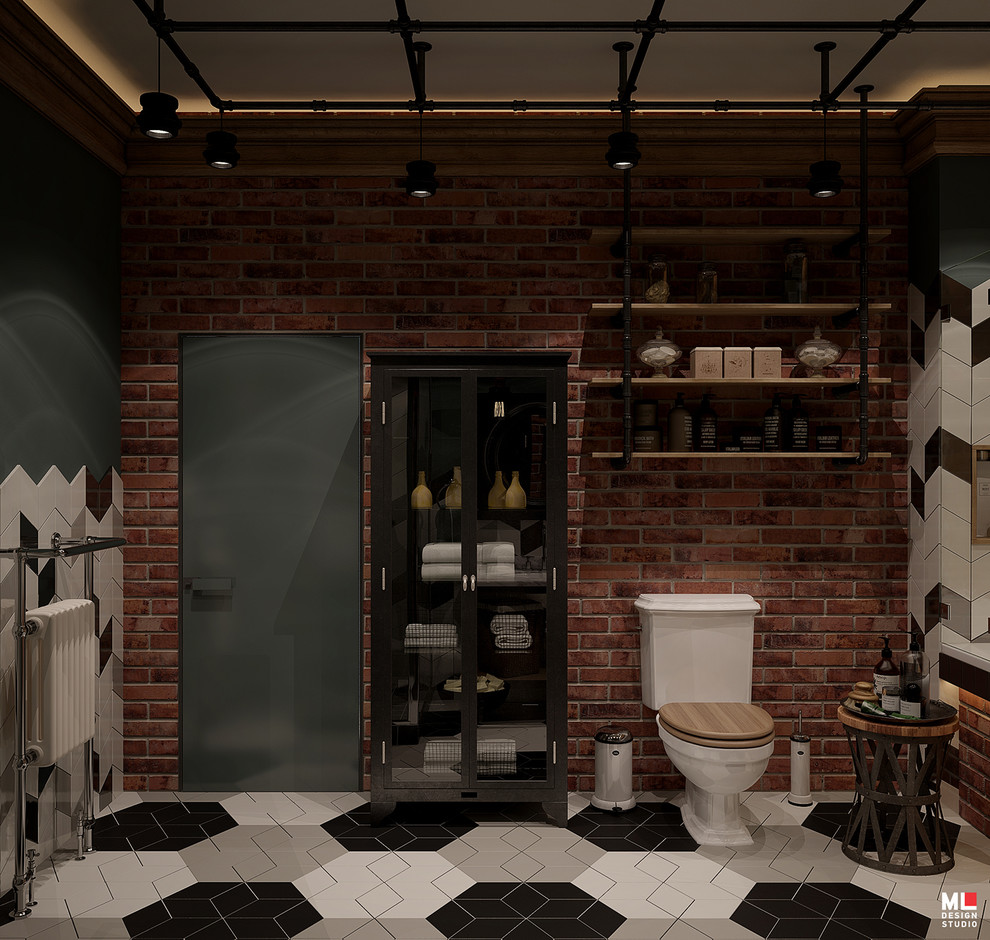 Интерьер трехэтажного дома. Цокольный этаж.