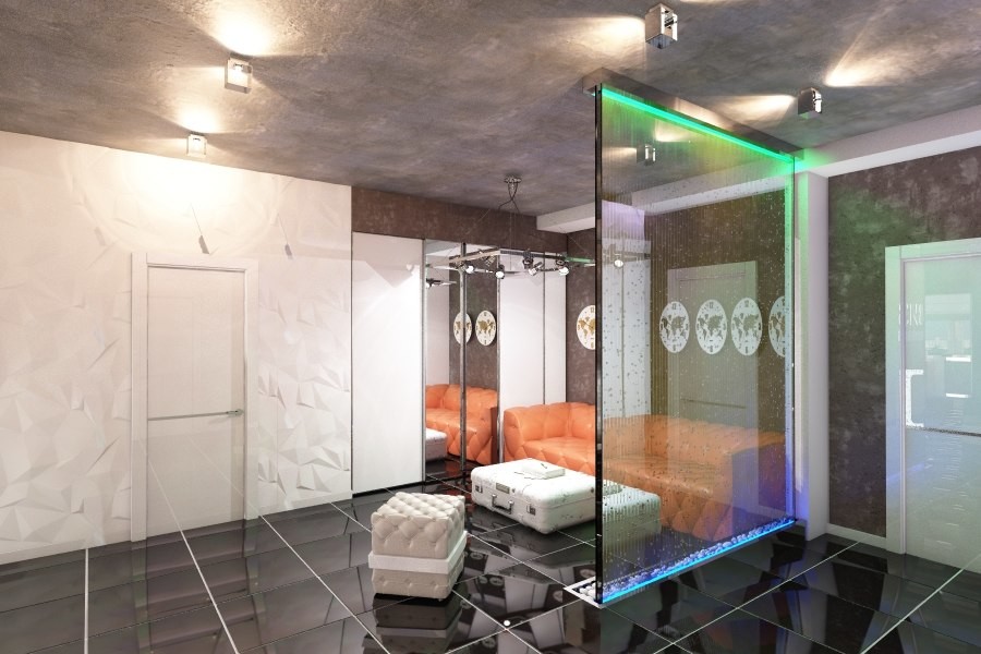 Дизайн-проект зоны ресепшн офисного здания