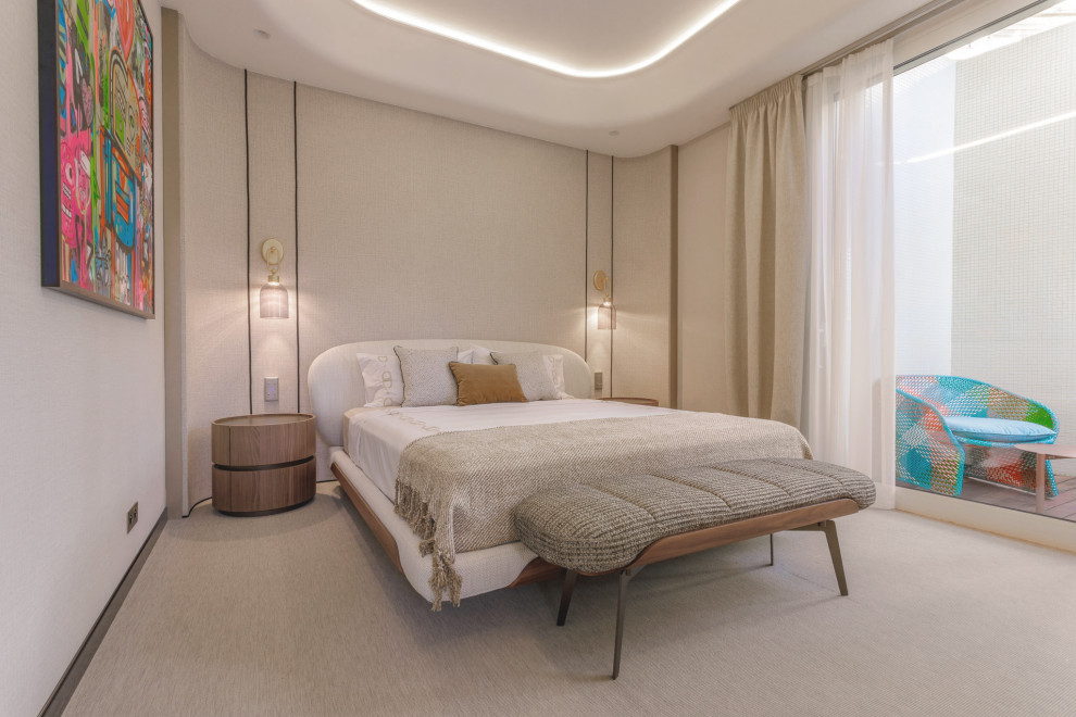 Fusion modern. Interior design of a villa in Monte-Carlo