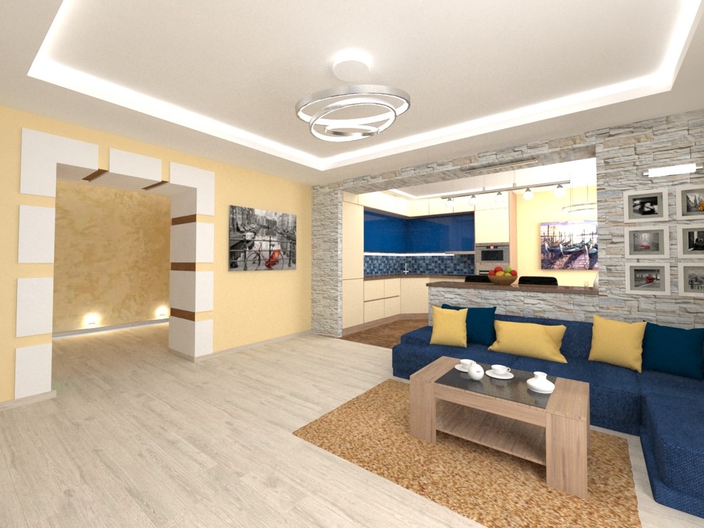 яркая квартира для молодой семьи