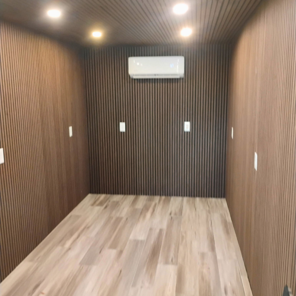 Shipping Container → Podcast Studio (with Custom Deck + Soundproofing)