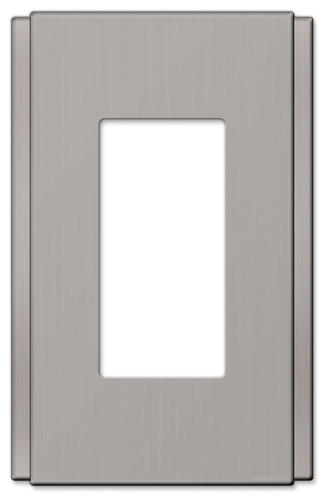 Zen Screwless Cast 1Rocker Wall Plate Transitional Switch Plates