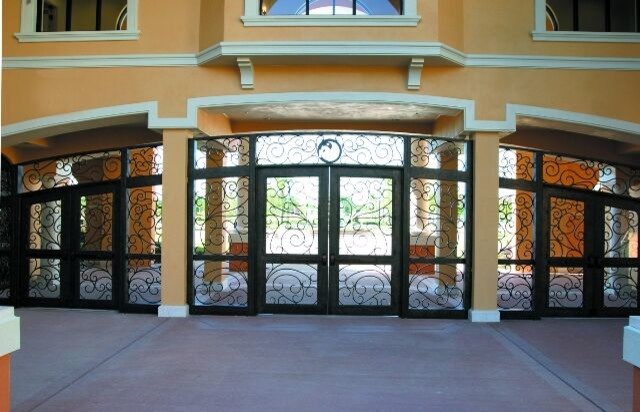 Entryway - transitional entryway idea in Austin