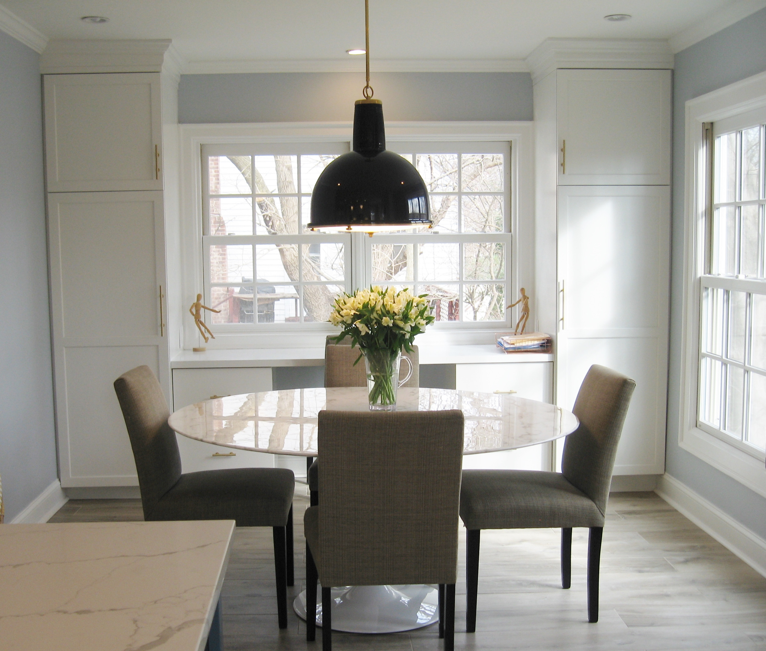 White, Blue and Brass in Bronxville
