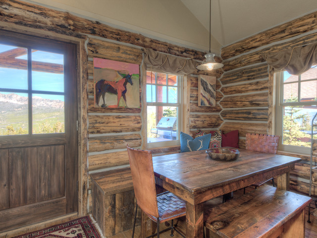 Cozy Big Sky Montana Ski Cabin Interior Design Rustic Kitchen