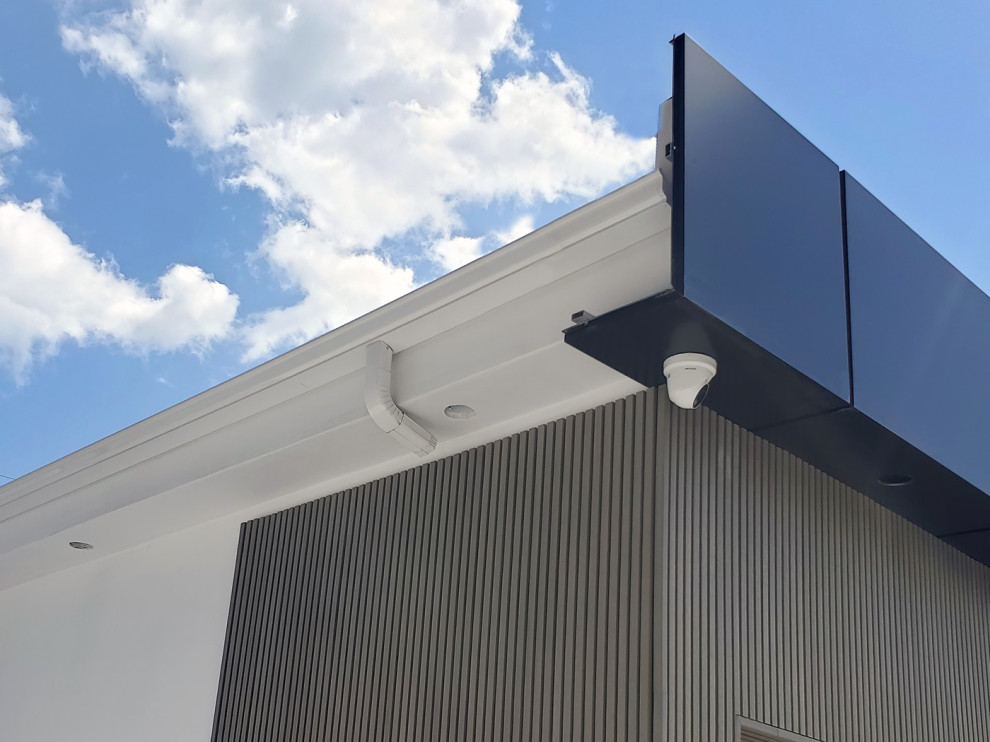 Aluminum Composite Panel (ACP / ACM) Gutter Lining and Soffit System in ...