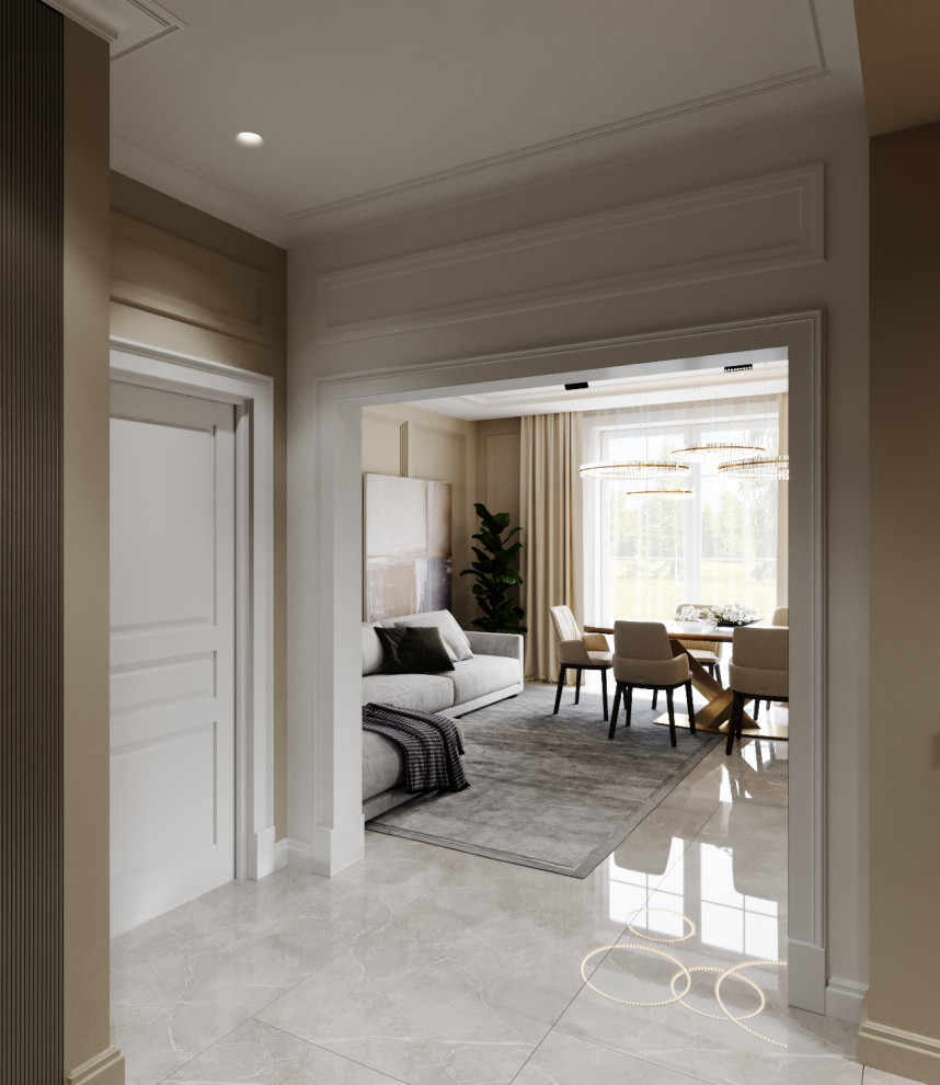 Проект интерьера таунхауса