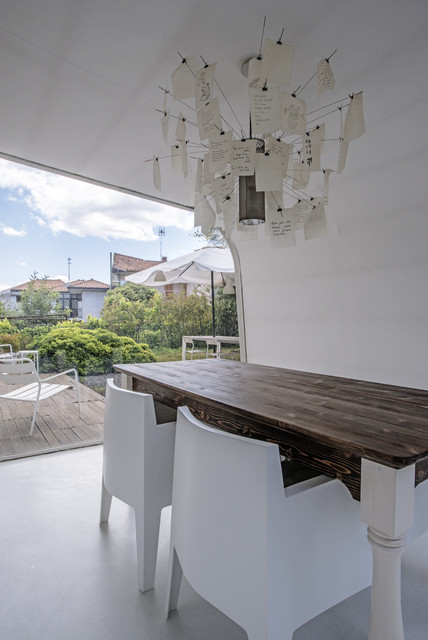 Garage House in Sicilia contemporary-dining-room