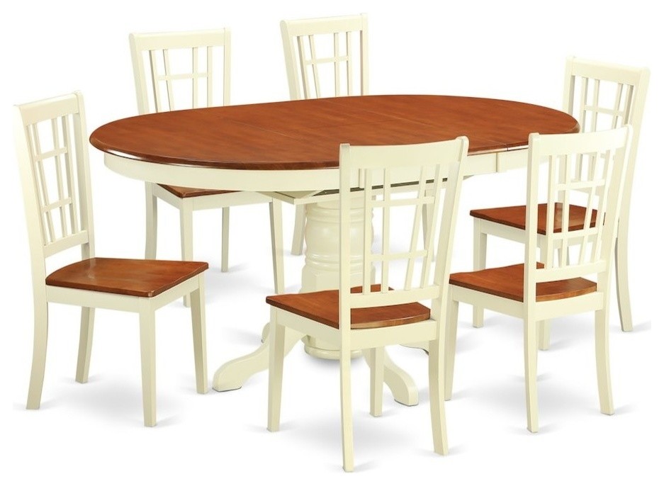 7Piece Dining Room Set , Small Kitchen Table And 6 Dining Chairs